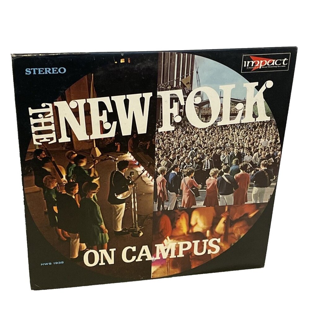 The New Folk On Campus (Vinyl, 1953) Impact HWS-1935 VG LP Record Album